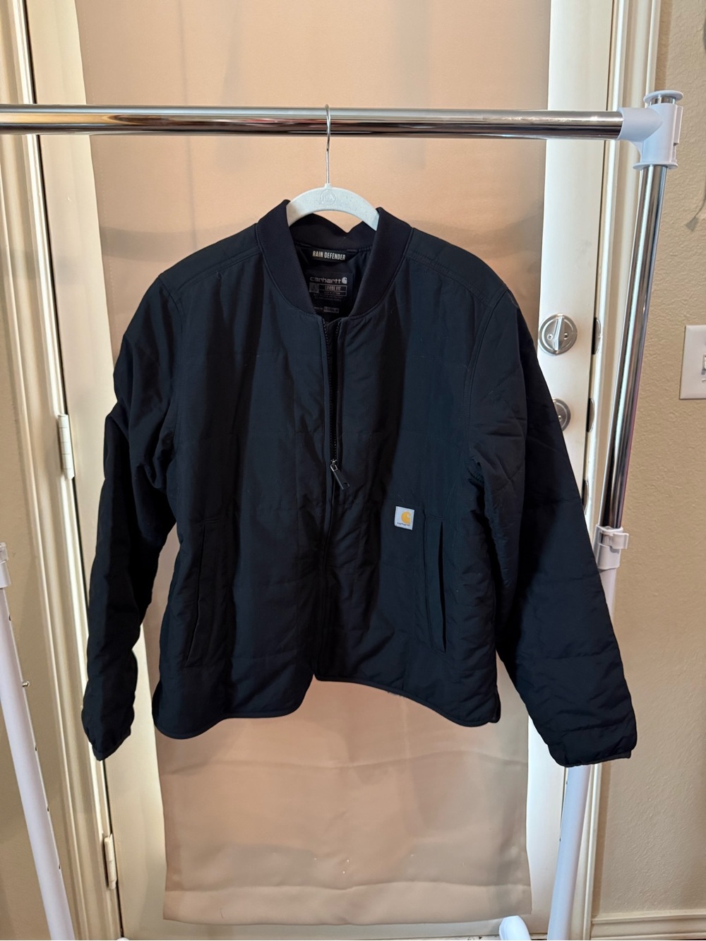 Carhartt Black Bomber-Style Work Jacket